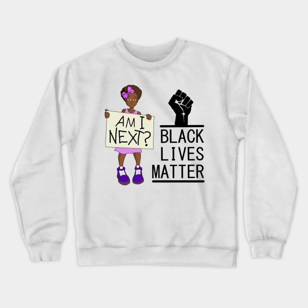 Am I next? Crewneck Sweatshirt by Sinister Motives Designs